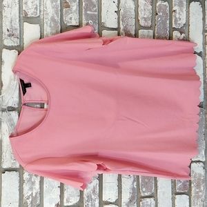 Banana Republic Factory Pink Scallop Top